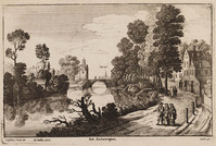 KG 00804
<br/>
Gezicht op Antwerpen
<br/>
<em>Hollar, Wenzel (1607-1677)</em>